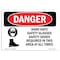 Signmission OSHA Danger, Hard Hats Glasses Shoes Required, 10in X 7in Rigid Plastic, 10" W, 7" H, Landscape OS-DS-P-710-L-1295 - alternate 1
